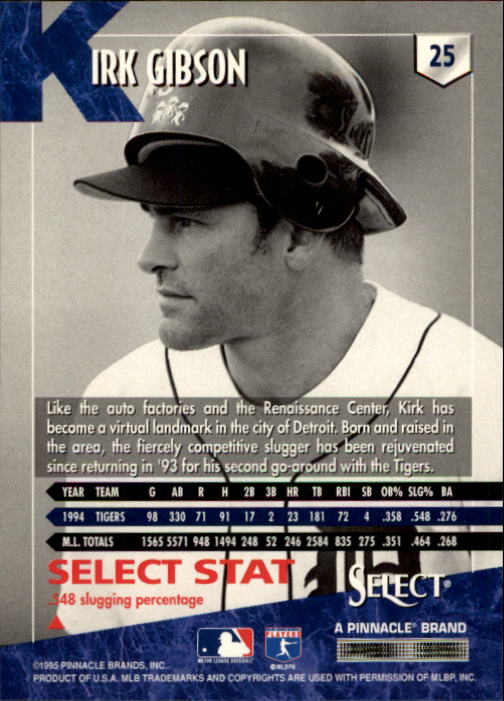 1995 Select (Pinnacle) Baseball "Main Set" Base Cards - Picture 49 of 472