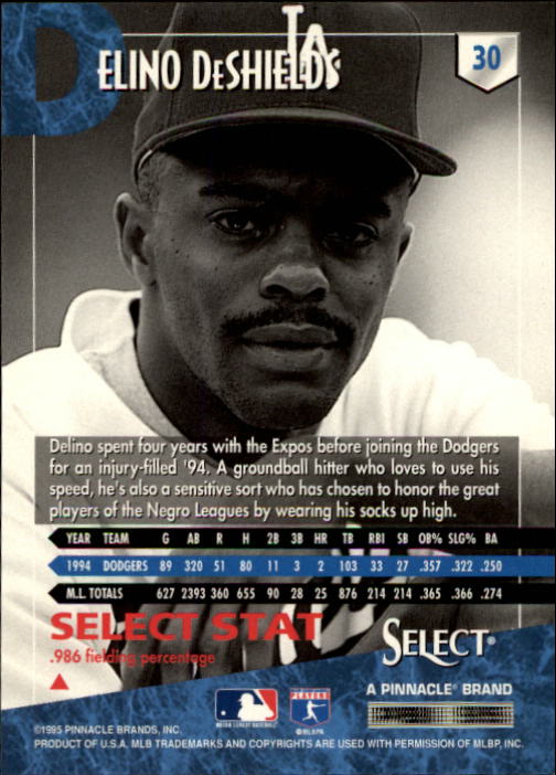 1995 Select (Pinnacle) Baseball "Main Set" Base Cards - Picture 59 of 472