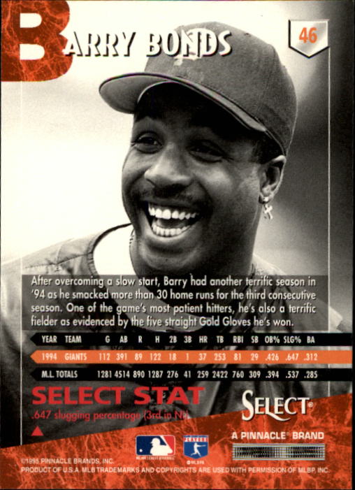 1995 Select (Pinnacle) Baseball "Main Set" Base Cards - Picture 89 of 472