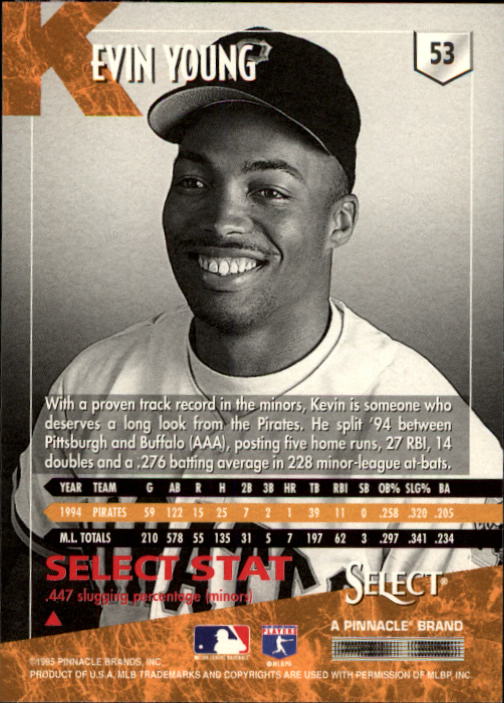 1995 Select (Pinnacle) Baseball "Main Set" Base Cards - Picture 101 of 472