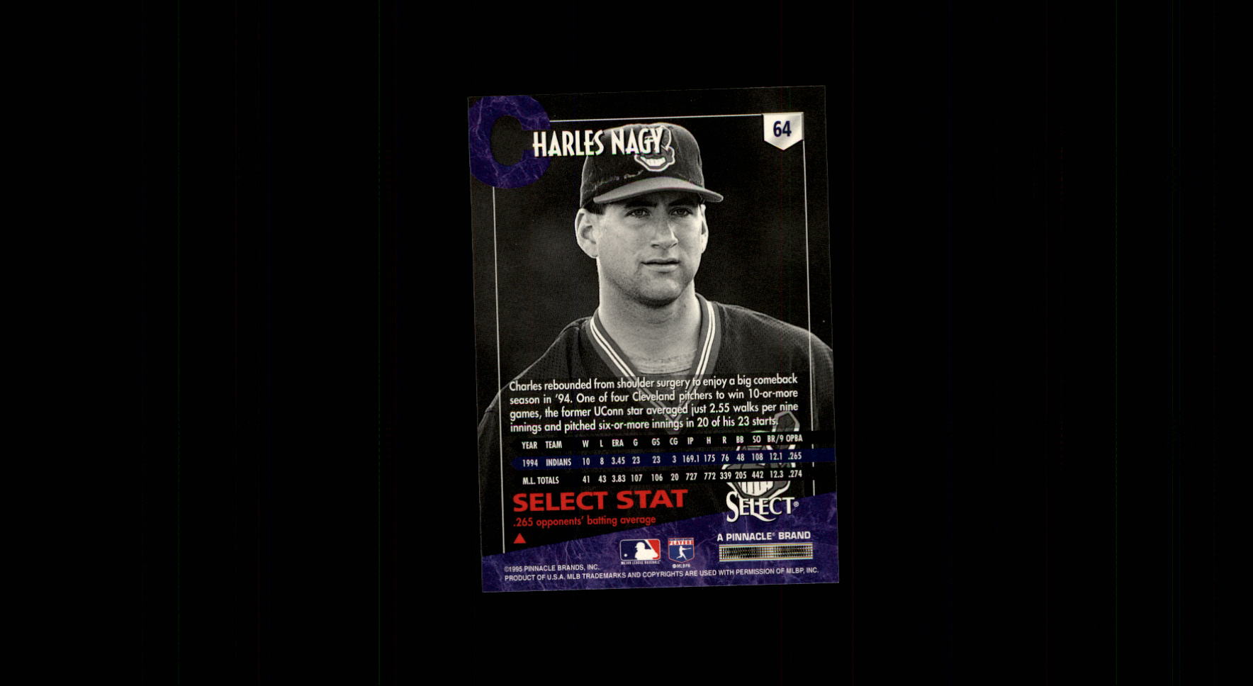 1995 Select (Pinnacle) Baseball "Main Set" Base Cards - Picture 121 of 472