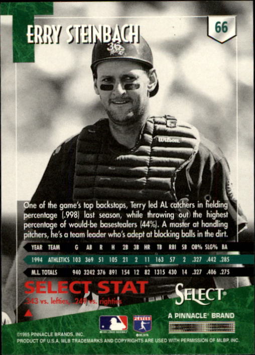 1995 Select (Pinnacle) Baseball "Main Set" Base Cards - Picture 125 of 472
