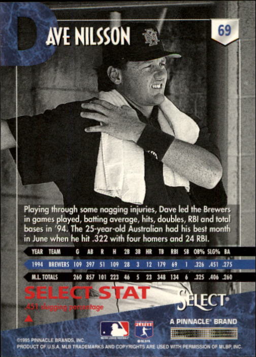 1995 Select (Pinnacle) Baseball "Main Set" Base Cards - Picture 131 of 472