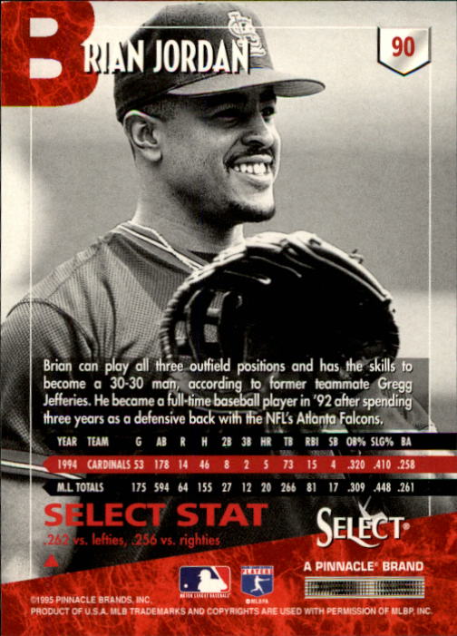 1995 Select (Pinnacle) Baseball "Main Set" Base Cards - Picture 171 of 472