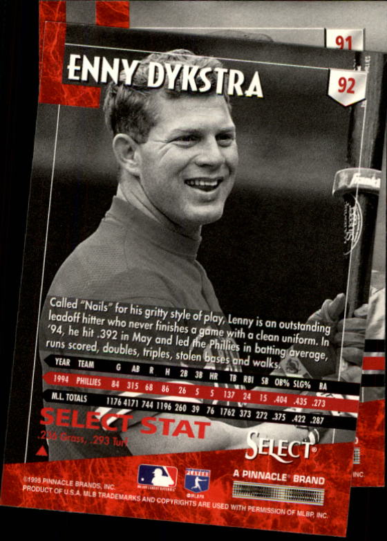 1995 Select (Pinnacle) Baseball "Main Set" Base Cards - Picture 173 of 472