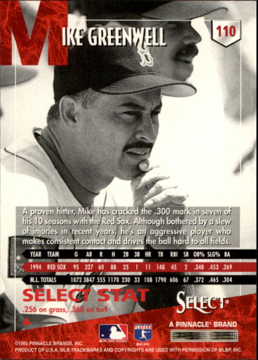 1995 Select (Pinnacle) Baseball "Main Set" Base Cards - Picture 210 of 472