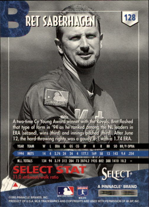 1995 Select (Pinnacle) Baseball "Main Set" Base Cards - Picture 244 of 472