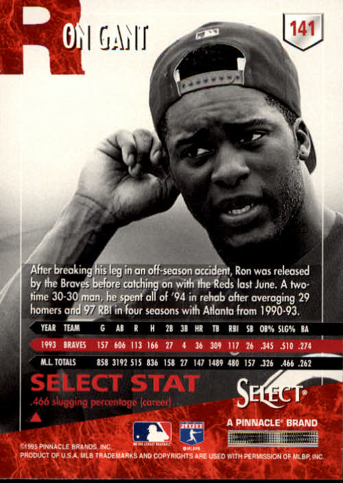 1995 Select (Pinnacle) Baseball "Main Set" Base Cards - Picture 268 of 472