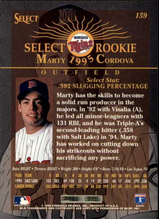 1995 Select (Pinnacle) Baseball "Main Set" Base Cards - Picture 300 of 472