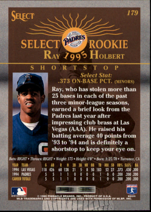 1995 Select (Pinnacle) Baseball "Main Set" Base Cards - Picture 334 of 472
