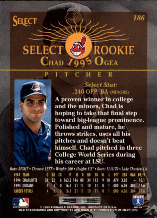 1995 Select (Pinnacle) Baseball "Main Set" Base Cards - Picture 348 of 472