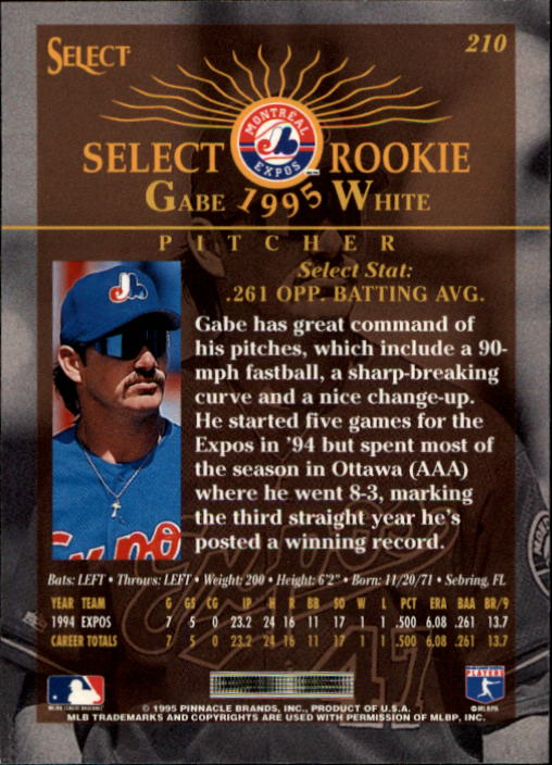 1995 Select (Pinnacle) Baseball "Main Set" Base Cards - Picture 394 of 472