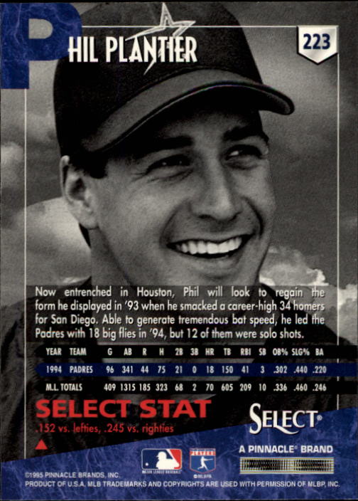 1995 Select (Pinnacle) Baseball "Main Set" Base Cards - Picture 418 of 472