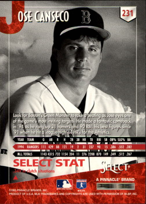 1995 Select (Pinnacle) Baseball "Main Set" Base Cards - Picture 432 of 472