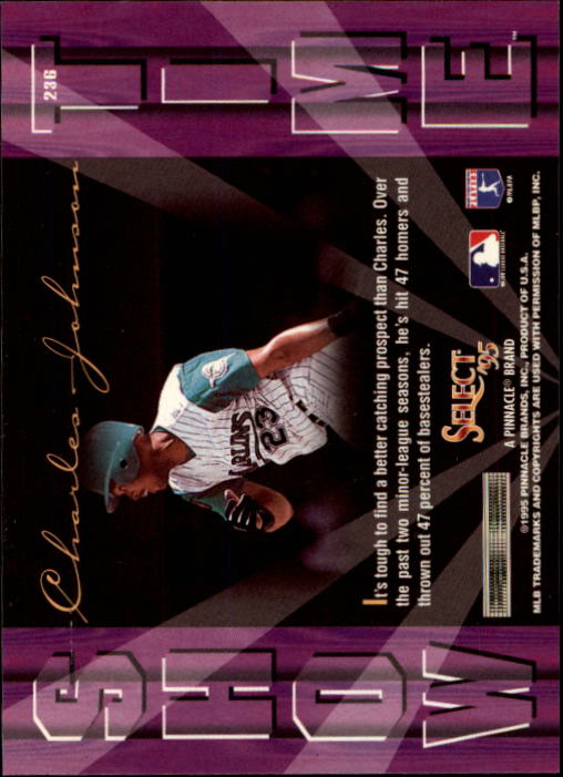1995 Select (Pinnacle) Baseball "Main Set" Base Cards - Picture 442 of 472