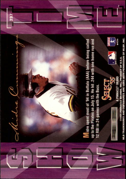 1995 Select (Pinnacle) Baseball "Main Set" Base Cards - Picture 444 of 472
