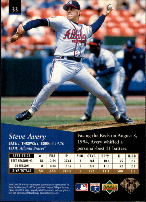 Buy Steve Avery Cards Online  Steve Avery Baseball Price Guide - Beckett