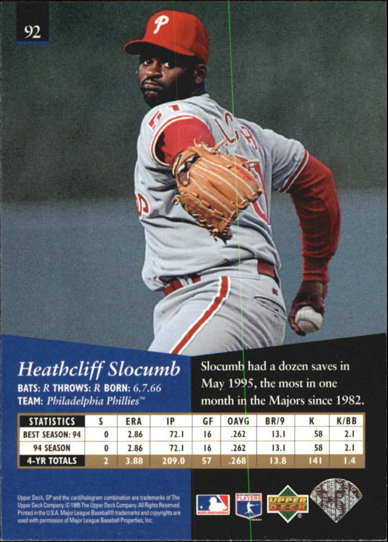 B1984- 1995 Sp Baseball Card Einsätze + Parallels -du Pick- 15 + Gratis US - Bild 209 von 427