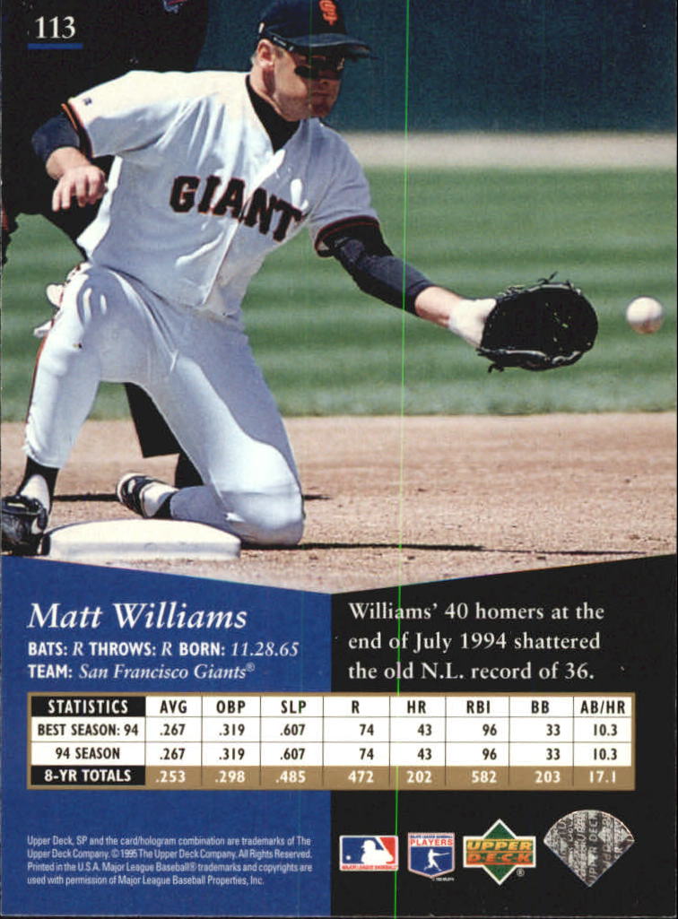 B1984- 1995 Sp Baseball Card Einsätze + Parallels -du Pick- 15 + Gratis US - Bild 249 von 427