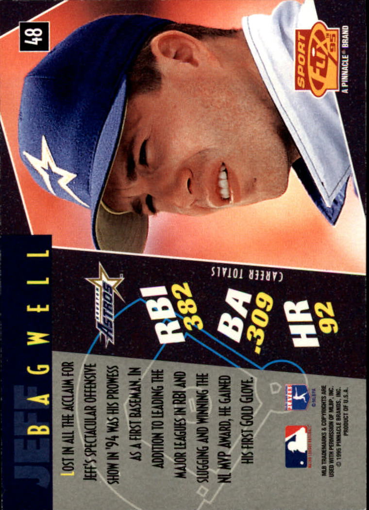 1995 Sportflix #48 Jeff Bagwell back image