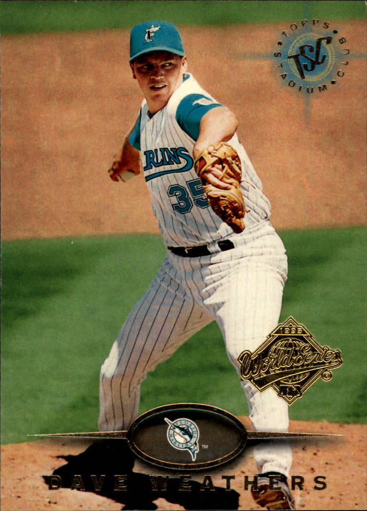 1993 Marlins Stadium Club Baseball Card #26 Dave Weathers