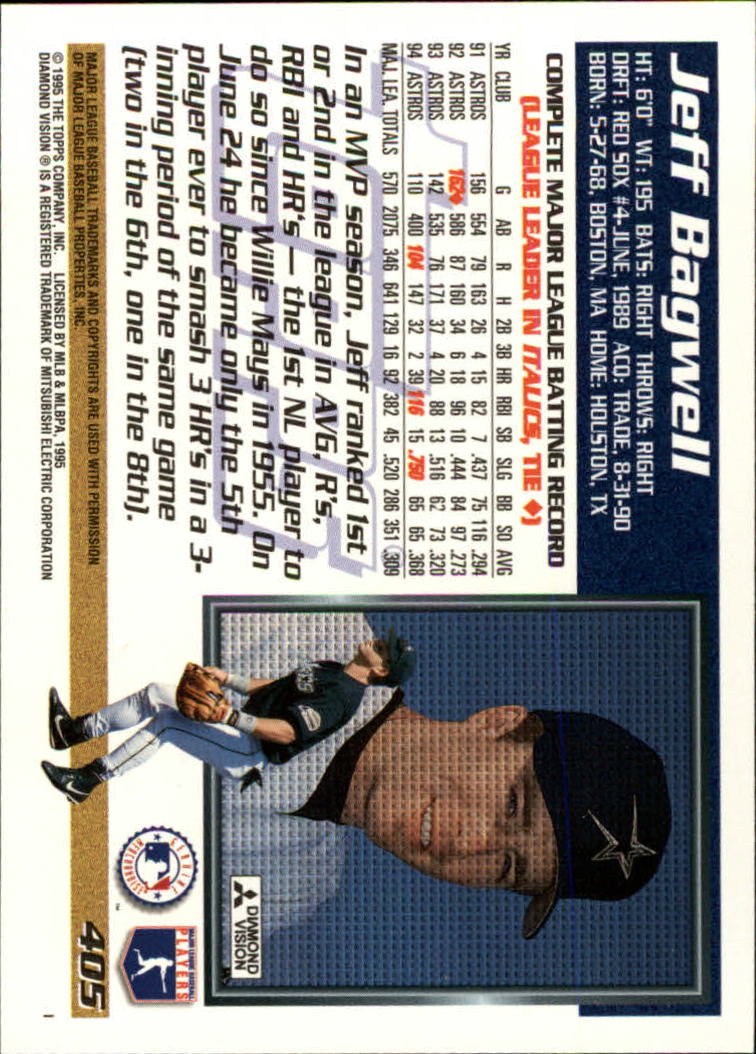 A7266- 1995 Topps Baseball Cards 251-500 +Rookies -You Pick- 15+ FREE US SHIP - Picture 307 of 491