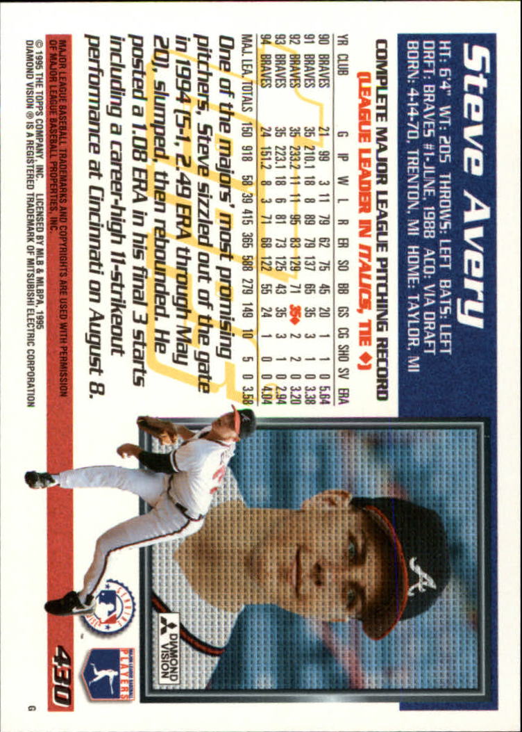 A7266- 1995 Topps Baseball Cards 251-500 +Rookies -You Pick- 15+ FREE US SHIP - Picture 355 of 491