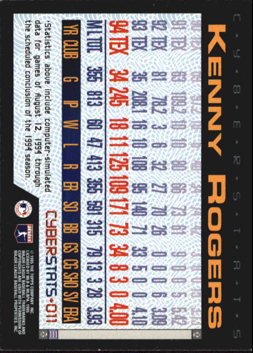 A6738- 1995 Topps Cyberstats BB Card #s 1-250 -You Pick- 15+ FREE US SHIP - Picture 23 of 493