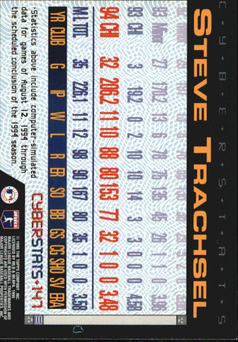 A6738- 1995 Topps Cyberstats BB Card #s 1-250 -You Pick- 15+ FREE US SHIP - Picture 295 of 493