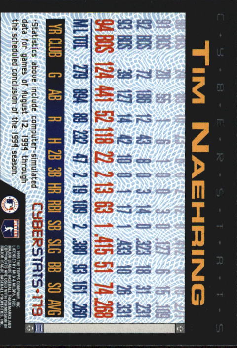 A6738- 1995 Topps Cyberstats BB Card #s 1-250 -You Pick- 15+ FREE US SHIP - Picture 357 of 493