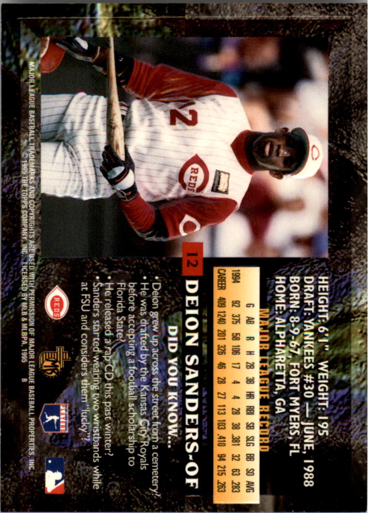 1995 Topps Embossed Baseball - Picture 17 of 231