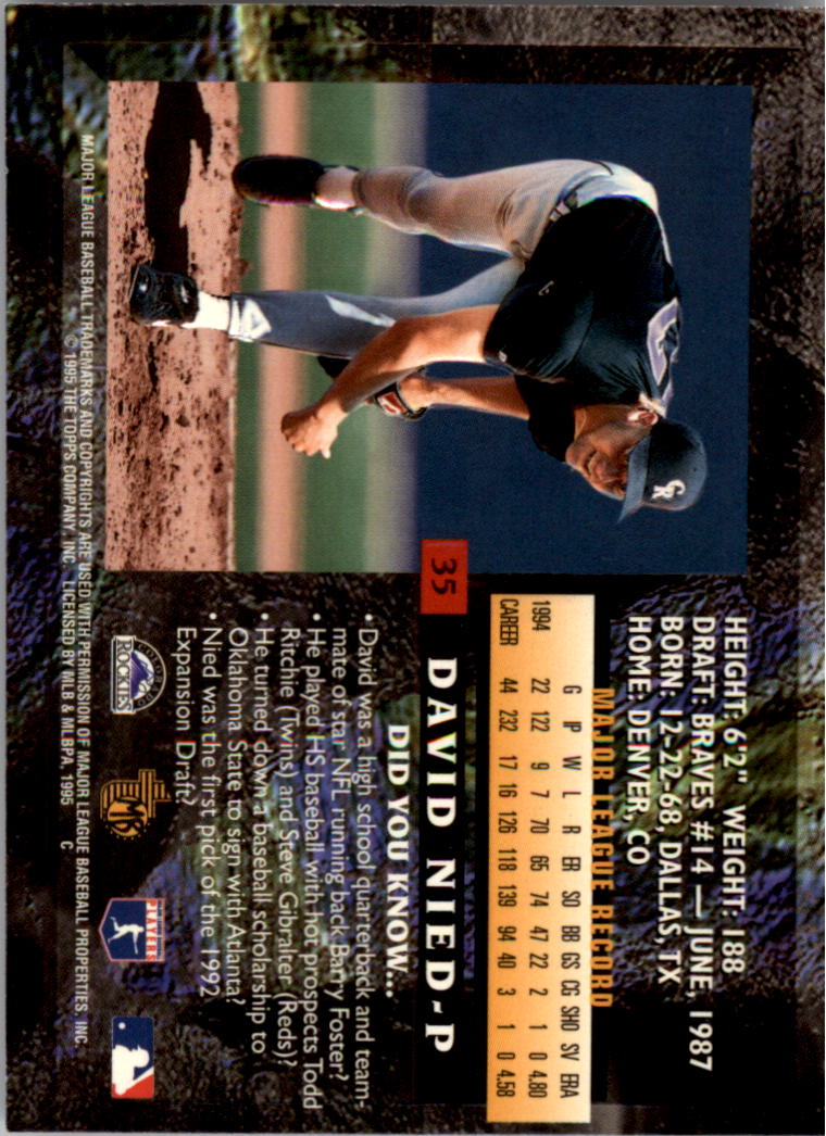 B3732- 1995 Topps Embossed Baseball Card #s 1-140 -You Pick- 15+ FREE US SHIP - Picture 39 of 199