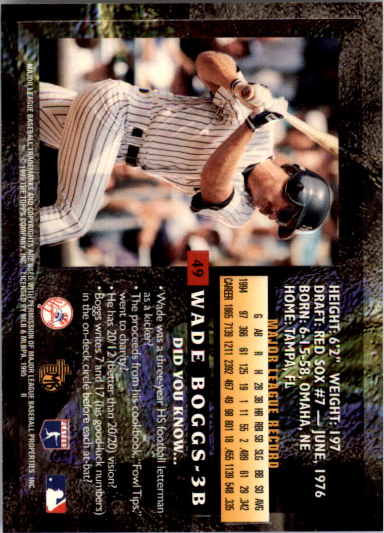 1995 Topps Embossed Baseball - Picture 71 of 231
