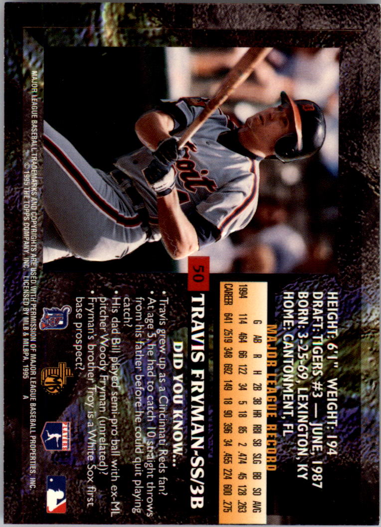 B3732- 1995 Topps Embossed Baseball Card #s 1-140 -You Pick- 15+ FREE US SHIP - Picture 55 of 199