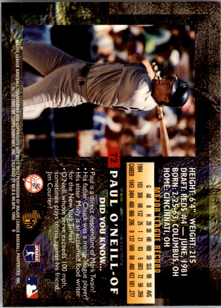 B3732- 1995 Topps Embossed Baseball Card #s 1-140 -You Pick- 15+ FREE US SHIP - Picture 81 of 199