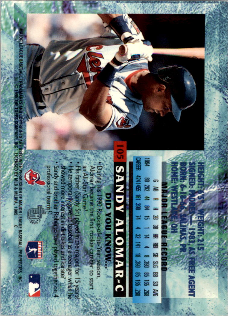 1995 Topps Embossed Baseball - Picture 135 of 231