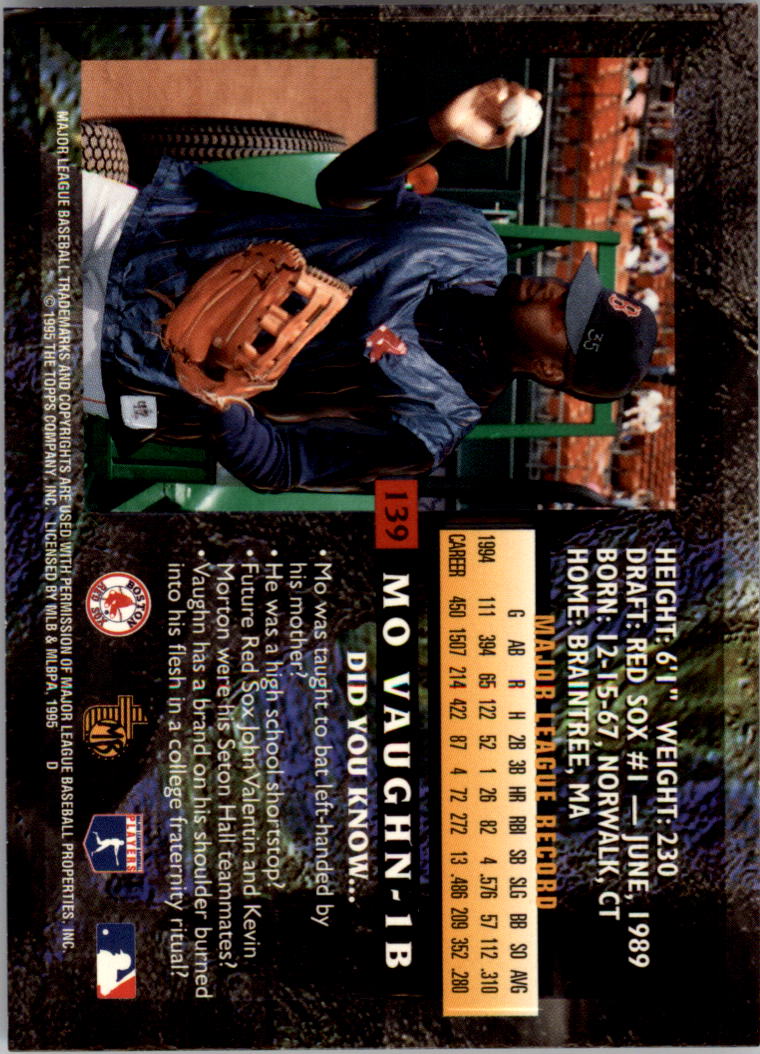 B3732- 1995 Topps Embossed Baseball Card #s 1-140 -You Pick- 15+ FREE US SHIP - Picture 131 of 199