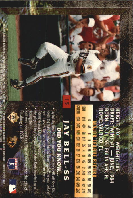 B3732- 1995 Topps Embossed Baseball Card #s 1-140 -You Pick- 15+ FREE US SHIP - Picture 141 of 199