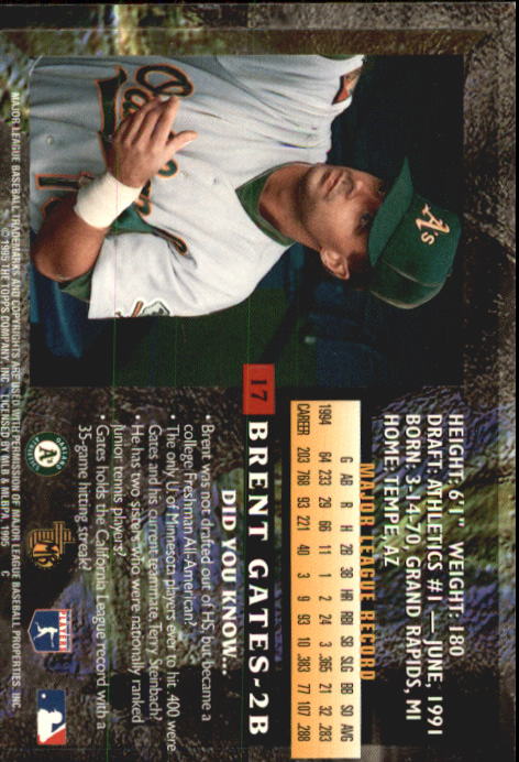 1995 Topps Embossed Baseball - Picture 187 of 231