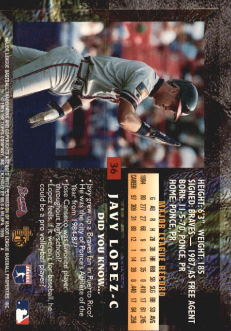 B3732- 1995 Topps Embossed Baseball Card #s 1-140 -You Pick- 15+ FREE US SHIP - Picture 153 of 199