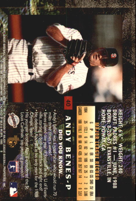 1995 Topps Embossed Baseball - Picture 195 of 231