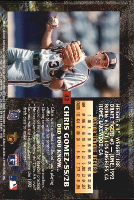 1995 Topps Embossed Baseball - Picture 197 of 231