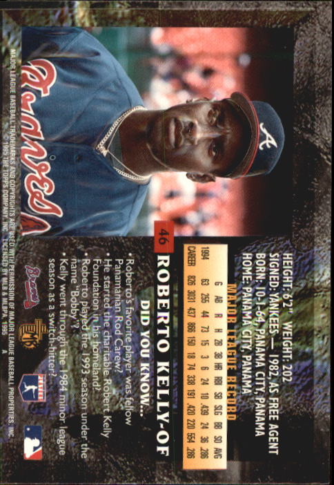 B3732- 1995 Topps Embossed Baseball Card #s 1-140 -You Pick- 15+ FREE US SHIP - Picture 159 of 199