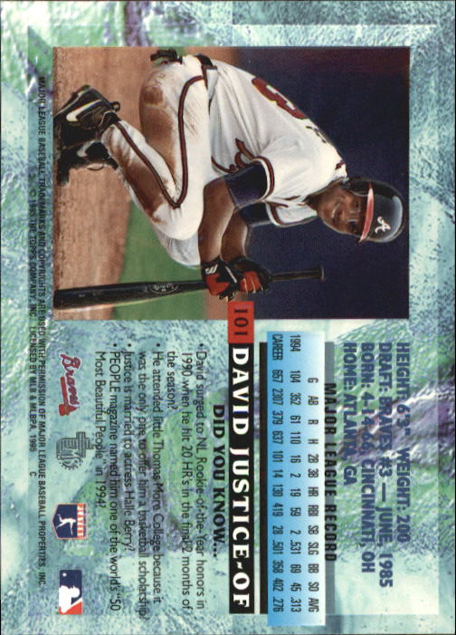 B3732- 1995 Topps Embossed Baseball Card #s 1-140 -You Pick- 15+ FREE US SHIP - Picture 179 of 199
