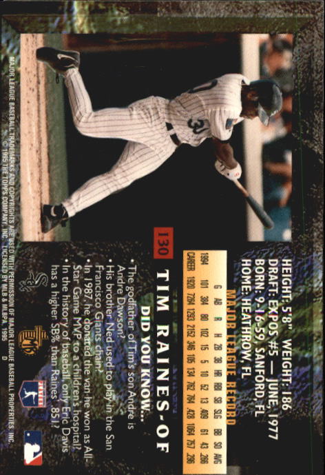 1995 Topps Embossed Baseball - Picture 227 of 231