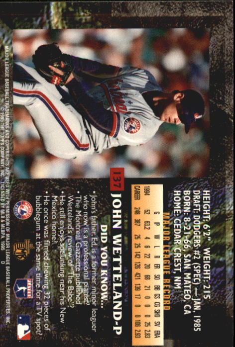 B3732- 1995 Topps Embossed Baseball Card #s 1-140 -You Pick- 15+ FREE US SHIP - Picture 199 of 199