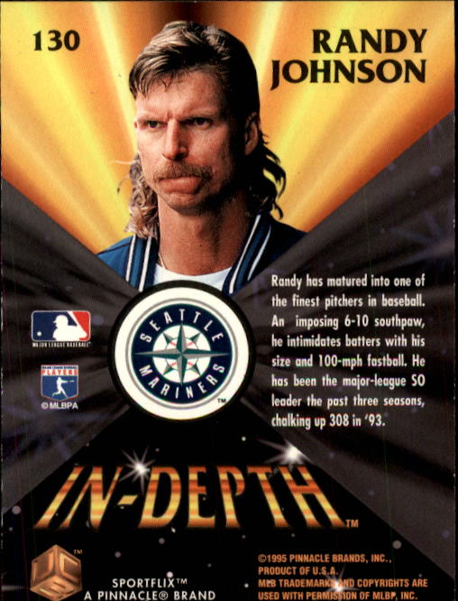 1995 UC3 #130 Randy Johnson ID back image