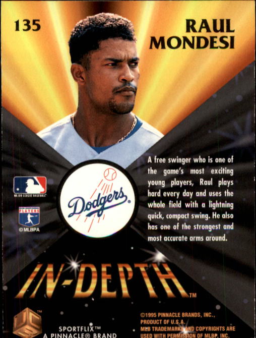 1995 UC3 #135 Raul Mondesi ID back image