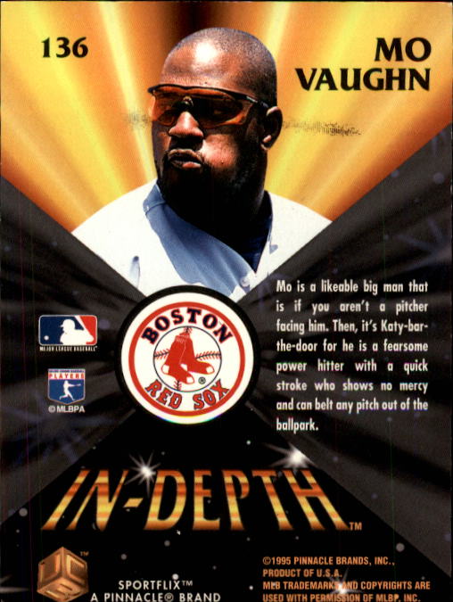 1995 UC3 #136 Mo Vaughn ID back image