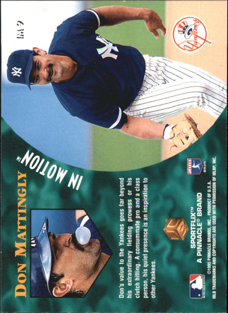 1995 UC3 In Motion #IM9 Don Mattingly back image